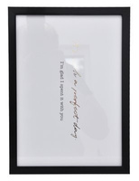 Ramka na zdjęcia w formacie 30x40cm - Czarna - Milano - ramka z szybką z plexi