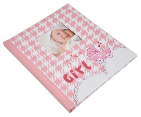 Album na zdjęcia do wklejania tradycyjny - DBCS10 - NINO - Różowy - Kremowe Karty