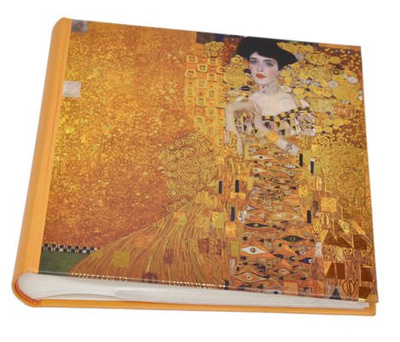 Album na 200 zdjęć w rozmiarze 10x15 cm - pomarańczowy - Adele - obraz - Gustaw Klimt
