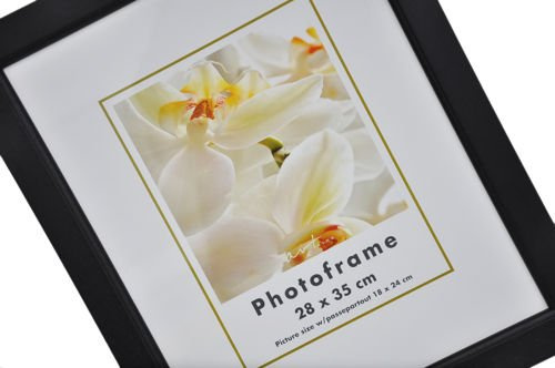 Drewniana Ramka na zdjęcia w formacie 28x35 cm - czarna 