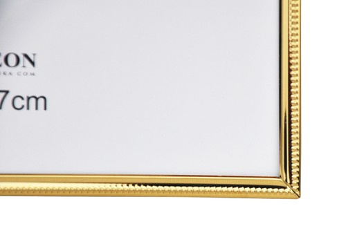Ramka aluminiowa na zdjęcia w rozmiarze A4 21x29,7 cm - złota/chromowana - ssj21 - szklana szybka