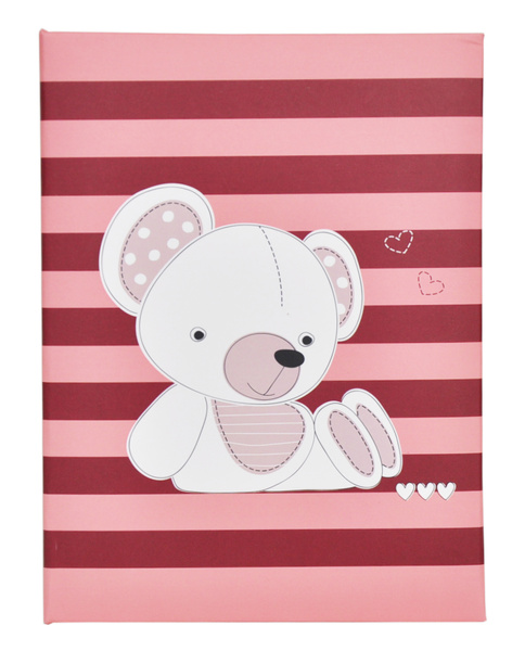 Album na 100 zdjęć w rozmiarze 10x15 cm do wsuwania - 10x15/100  art 9138 FUNNY - klejony - czarno-zielony - miś
