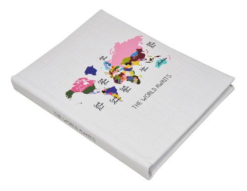 Album na zdjęcia INSTAX 120 zdjęć 86x54 mm - kd23120 art 10  - Biały - mapa świata - aparat natychmiastowy