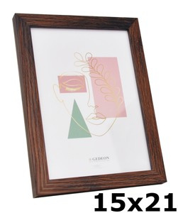 Ramka drewnopodobna - naturalna - format 15x21 cm- kolor ciemno-brązowy - FJ15