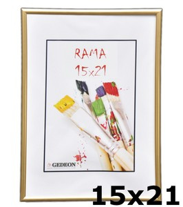 Ramka na zdjęcia w formacie 15x21 cm - Złota