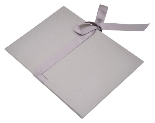 Album na zdjęcia harmonijka jamnik na 12 zdjęć w rozmiarze 10x15 cm -  BENE SAND GREY - Szary - materiał - płótno