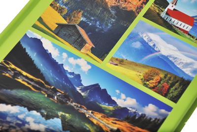 Album na zdjęcia w rozmiarze 10x15 cm - 200 zdjęć do wsuwania - JUN - Zielony - widoki - góry