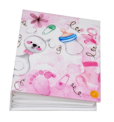 Album na zdjęcia w rozmiarze 10x15 cm - 100 zdjęć do wsuwania - BABY-10 - Różowy - dziecięca - dla dziewczynki
