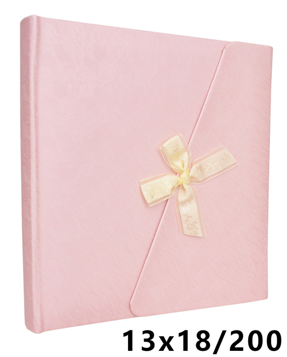 Album kieszeniowy na zdjęcia w formacie 13x18 cm - FA-2086 Feelings - różowy