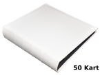Album tradycyjny 50 kart 100 stron WHITE - ecru - CZARNE KARTY DBCL50