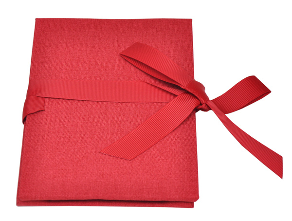 Album na zdjęcia harmonijka jamnik na 12 zdjęć w rozmiarze 10x15 cm -  LINEN MAGENTA - Czerwony - materiał - płótno