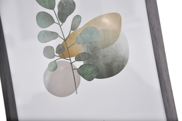 Ramka drewnopodobna - naturalna - format A4 21x29,7 cm - kolor grafitowy - D1921