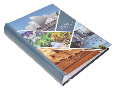 Album na zdjęcia w rozmiarze 10x15 cm - 200 zdjęć do wsuwania - Travel View - błękit pruski - widoki