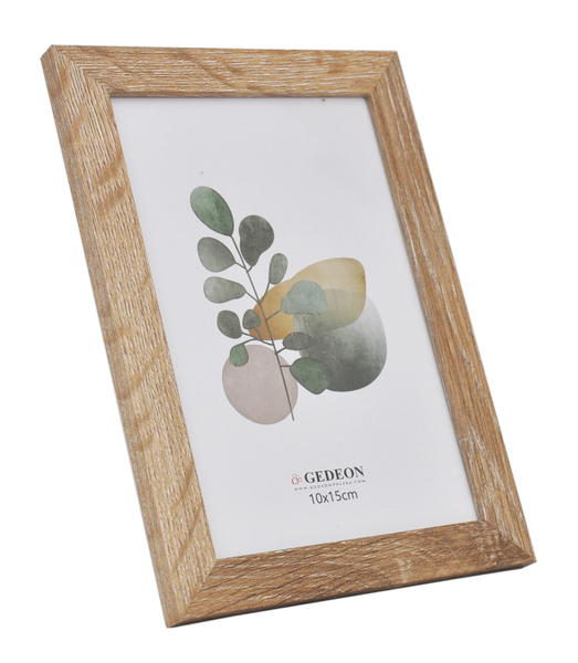 Ramka drewnopodobna - naturalna - format 10x15 cm- kolor naturalny jasny - D910