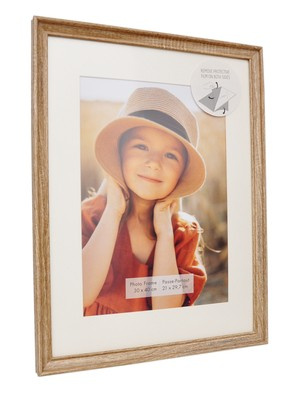 Ramka na zdjęcia dyplom plakat w formacie 30x40 cm lub A4 21x29,7 cm z passe-partout - kolor beżowy - Villa