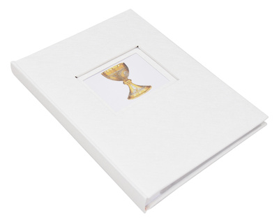 Album na zdjęcia na 50 zdjęć w rozmiarze 15x21 cm LOVE WHITE KOMUNIA - biały - KOMUNIJNY