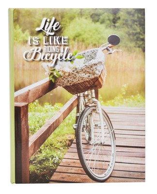 Album na zdjęcia w rozmiarze 10x15 cm - 200 zdjęć do wsuwania - BICYCLE - Zielony - rower