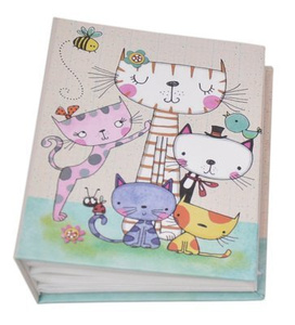 Album na 100 zdjęć do wsuwania w rozmiarze 10x15 cm - 10x15/100 CATS - Kolorowy - kolorowe kotki