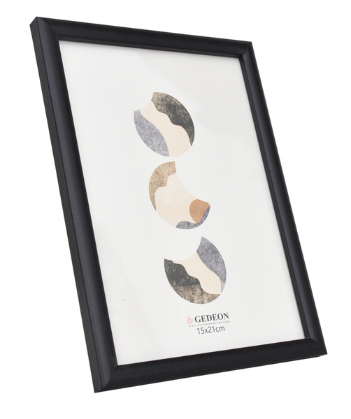 Ramka drewnopodobna - naturalna - format 15x21 cm- kolor czarny - K315 - drewno okleinowane