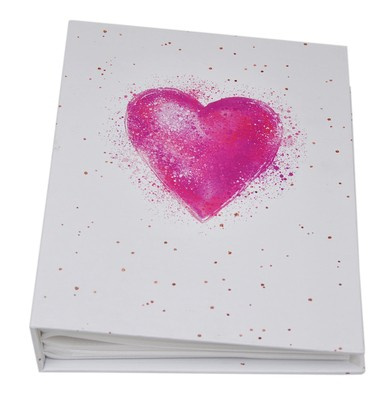 Album 10x15/200 LOVE-2 - klejony - biały - Serduszko