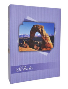 Album na zdjęcia 200 zdjęć w rozmiarze 10x15 cm  NATUR-MIX - 10x15/200 - klejony - fioletowy - widoczki