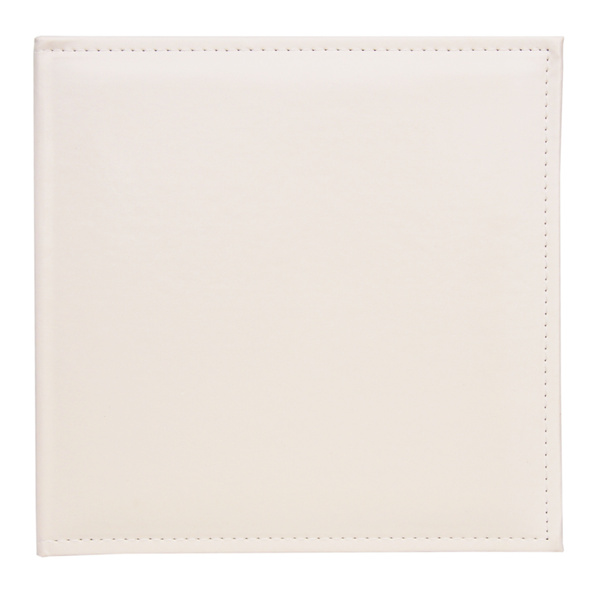 Album na zdjęcia do wklejania 10 kart 20 stron tradycyjny DBCSS10 WHITE - kremowy -  CZARNE KARTY