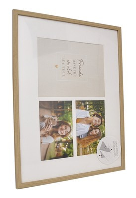 Ramka na zdjęcia w formacie 30x40cm lub galeria na 3 zdjęcia różnych rozmiarach (1- 15x21 cm oraz 2- 10x15 cm) - nature