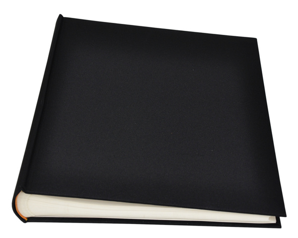 Album na zdjęcia do wklejania tradycyjny DBCL50 - LINEN BLACK - Czarny - 50 kart 100 stron - Kremowe karty