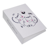 Album na 100 zdjęć do wsuwania w rozmiarze 10x15 cm - 10x15/100 CATS - Biały - kotki - klejony
