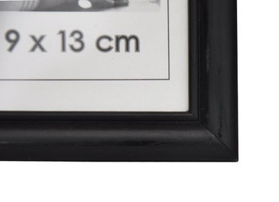 Ramka 9x13 cm Drewniana - kolor czarny