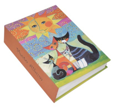 Album na 100 zdjęć do wsuwania w rozmiarze 10x15 cm - 10x15/100 CATS - Kolorowy - kolorowe kotki