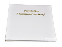 Album tradycyjny DBCSS10PK-1 Pamiątka Komunii Świętej - Biały - Białe Karty
