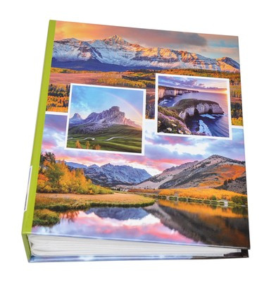 Album na zdjęcia w rozmiarze 10x15 - 200 zdjęć do wsuwania - 10x15/200 SEP - zielony - widoczki 