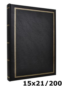 Album na 200 zdjęć w formacie 15x21 cm - 15x21/200 CLASSIC - Czarny - b68200