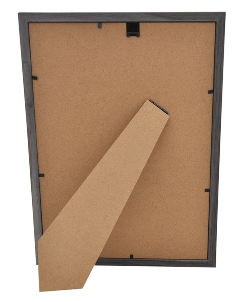 Ramka drewnopodobna - naturalna - format A4 21x29,7 cm - kolor grafitowy - D1921