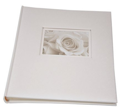 Album na zdjęcia do wklejania tradycyjny - DBCS20 JUSTLOVE - 20 kart - Biały - kremowe karty