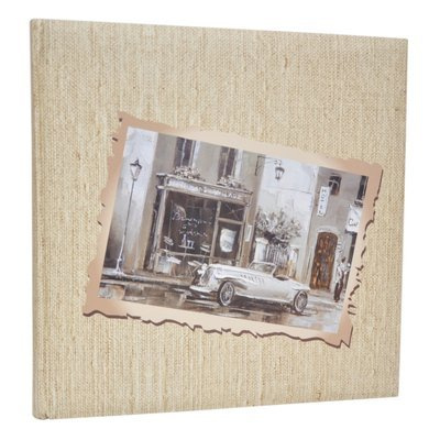 Album na zdjęcia do wklejania tradycyjny - FA 5122 RETRO LOOK -  beżowy - Białe Karty