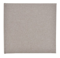 Album na zdjęcia do wklejania - tradycyjny DBCSS20 LINEN BEIGE - Beżowy - CZARNE KARTY - 40 kart 20 stron - materiałowa okładka