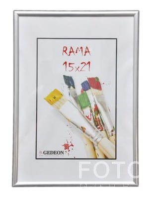 Ramka na zdjęcia w formacie 15x21 cm - srebrna