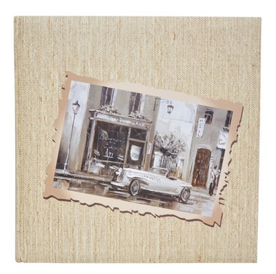 Album na zdjęcia do wklejania tradycyjny - FA 5122 RETRO LOOK -  beżowy - Białe Karty