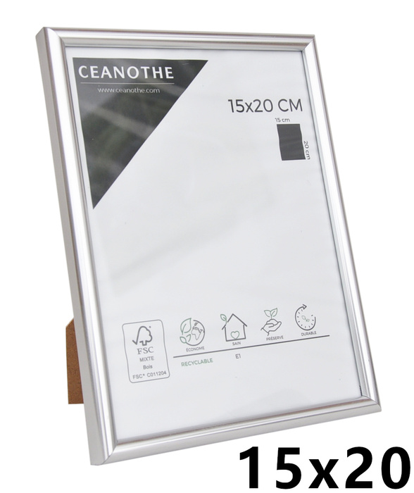 Ramka na zdjęcia plakat dyplom w rozmiarze 15x20 cm - srebrny chrom - PRIMO DORE