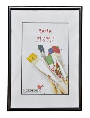 Ramka Dyplomowa na zdjęcie/plakat/dyplom w formacie A4 21X29,7 cm - Czarna PLEXI