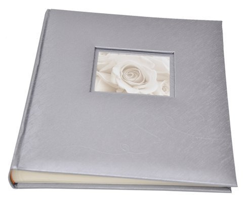 Album Tradycjny 30 kart JUST LOVE - Srebrny - kremowe karty - zdjęcia do wklejania