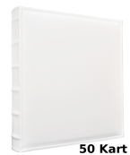 Album na zdjęcia do wklejania - tradycyjny - 50 kart 100 stron - DBCL50 WHITE - ecru - Kremowe Karty