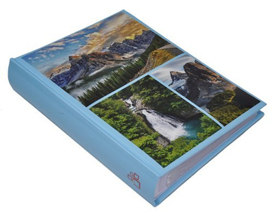 Album na 300 zdjęć do wsuwania w rozmiarze 10x15 cm 10x15/300 WORLD - Niebieski