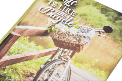 Album na zdjęcia w rozmiarze 10x15 cm - 200 zdjęć do wsuwania - BICYCLE - Zielony - rower