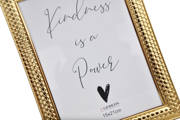 Ramka aluminiowa 15x21cm - złota/chromowana - SSL15