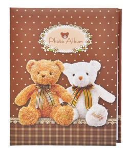 Album na 100 zdjęć w formacie 10x15 - BEARS - brązowy