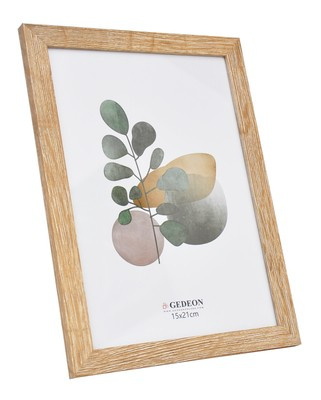 Ramka drewnopodobna - naturalna - format 15x21 cm- kolor naturalny jasny - D915