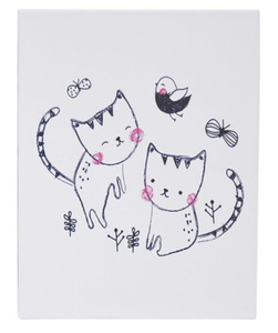 Album na 100 zdjęć do wsuwania w rozmiarze 10x15 cm - 10x15/100 CATS - Biały - kotki - klejony